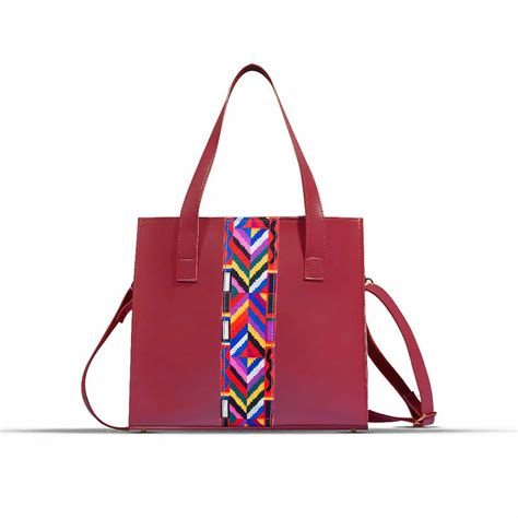 sway maroon handbag